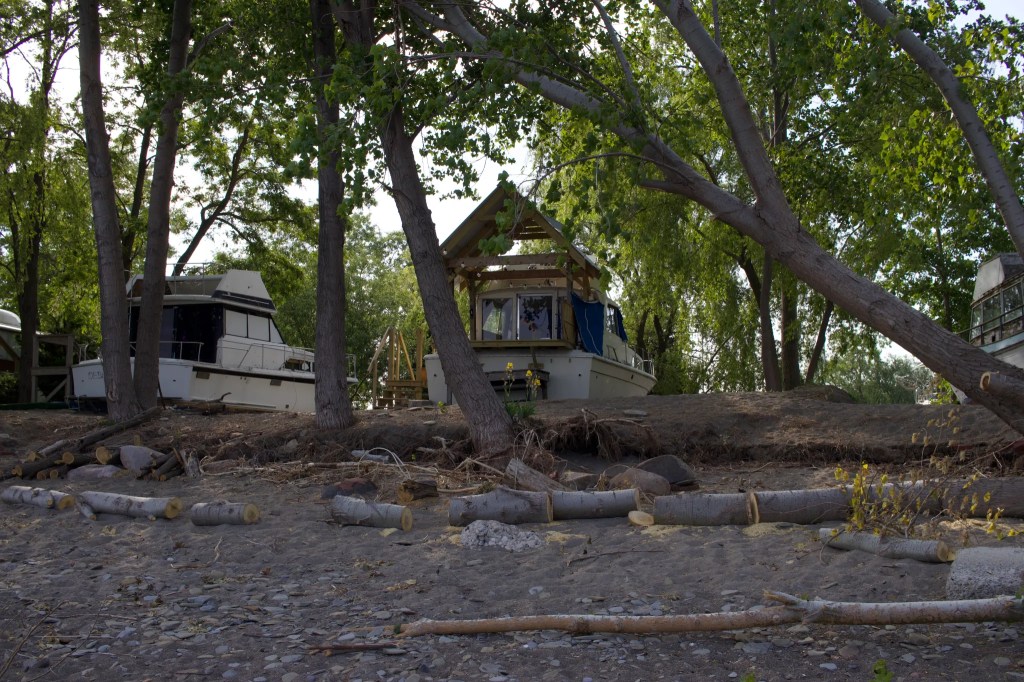 Maison bateau au bord du lac Erié