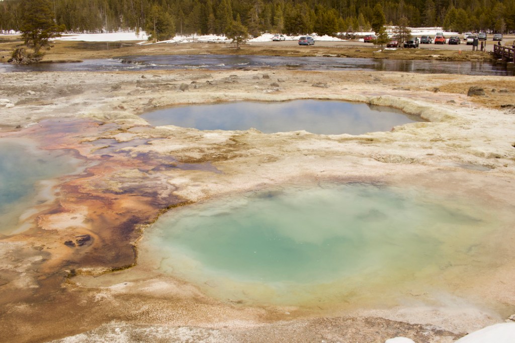 Source d'eau chaude à Yellowstone
