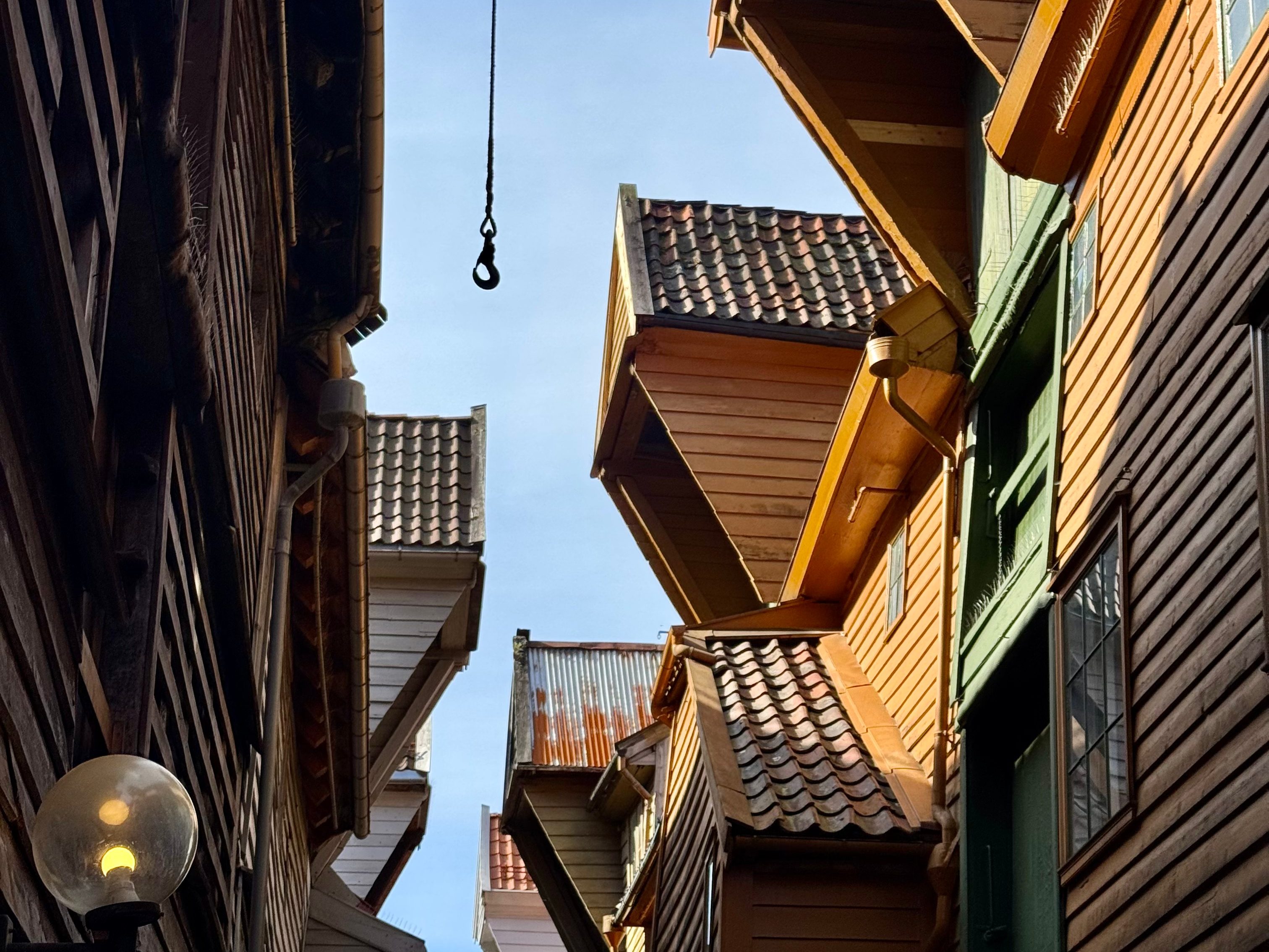 quartier en bois Bryggen de Bergen