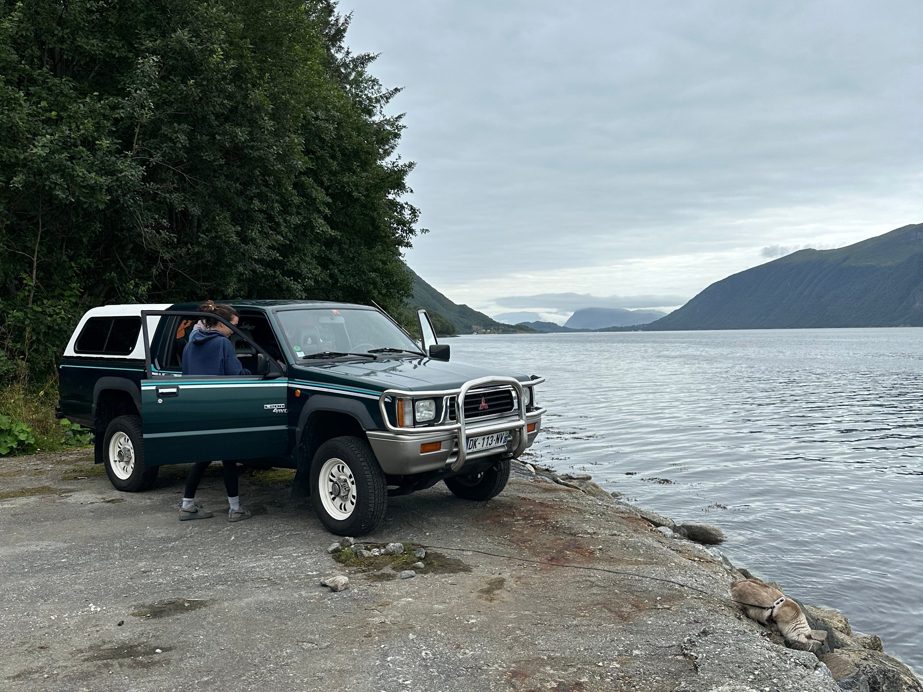 spot camping au bord du fjord